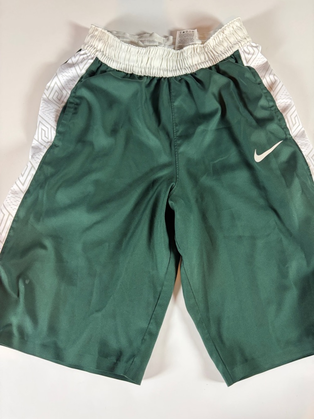 Nike Dri-Fit Michigan State Spartans Basketball Athletic Green Shorts Size M